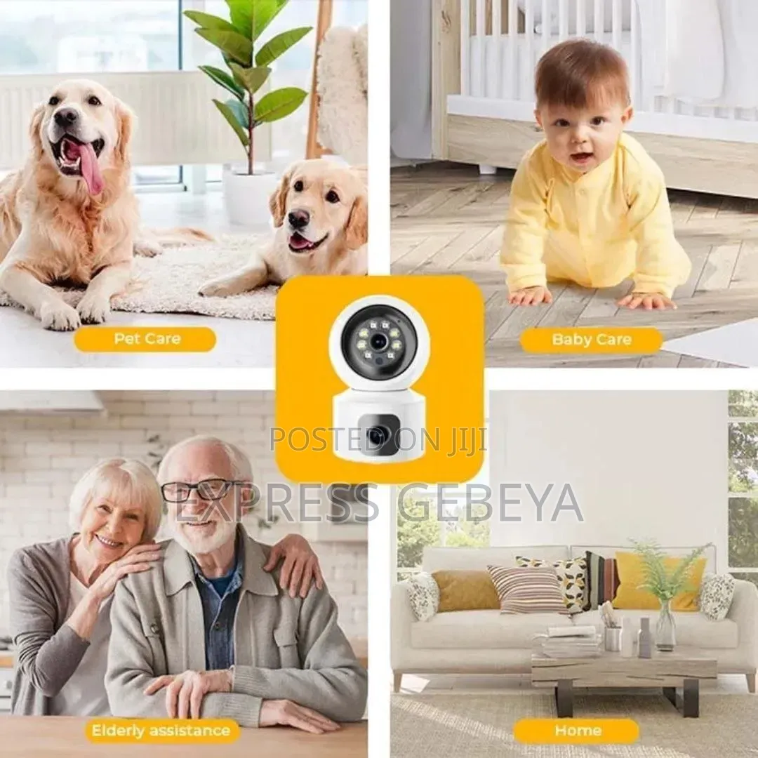 Smart 4g Dual Lens Security Camera Sim Card Memory Card