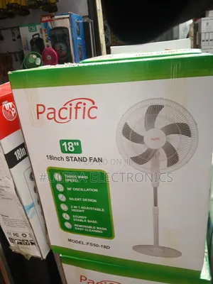 Pacific 18-Inch Standing Fan 
 Powerful Airflow • Quiet