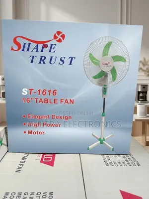 16-Inch Fan Shape Trust 
 Powerful Airflow • Cool Comfort •