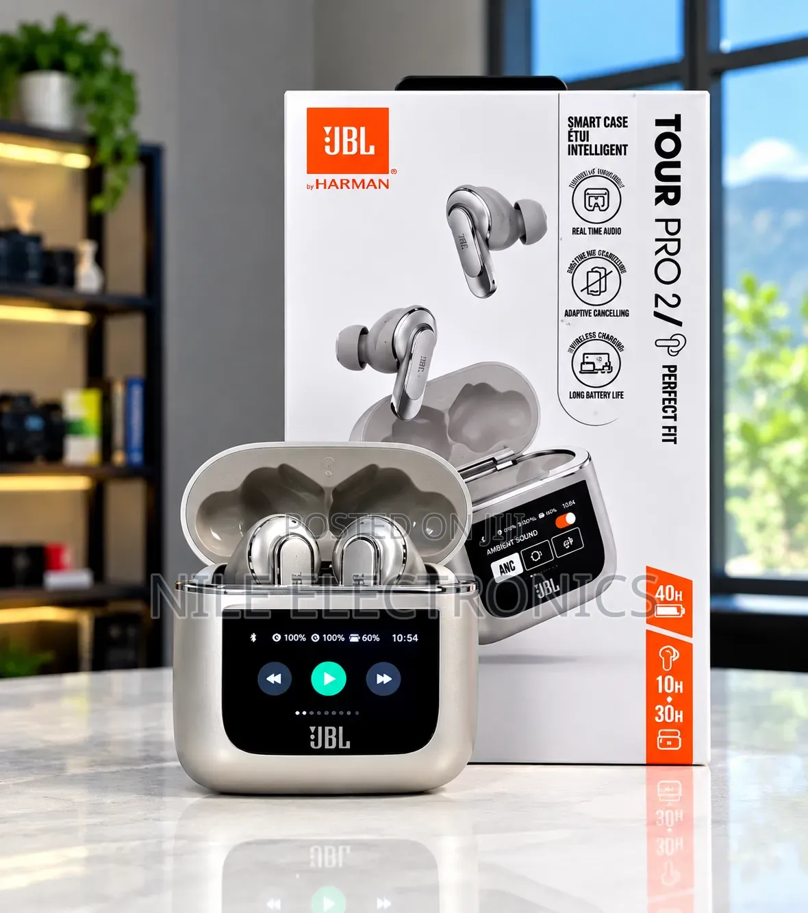 JBL Tour Pro 2 True Wireless Noise Cancelling Earbuds
