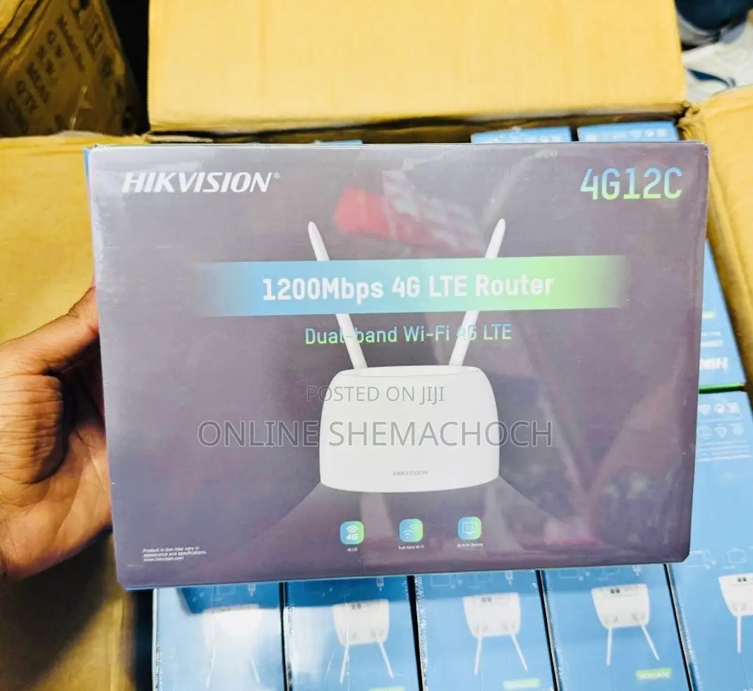 Hikvision 4G+ LTE 1200 MBPS SIM Card Support WiFi Router ሲም የሚቀበል ፈጣን