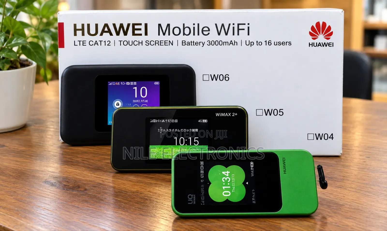 Huawei Mobile WiFi 758mbps W04 LTE Cat12 Support 3000 mAh