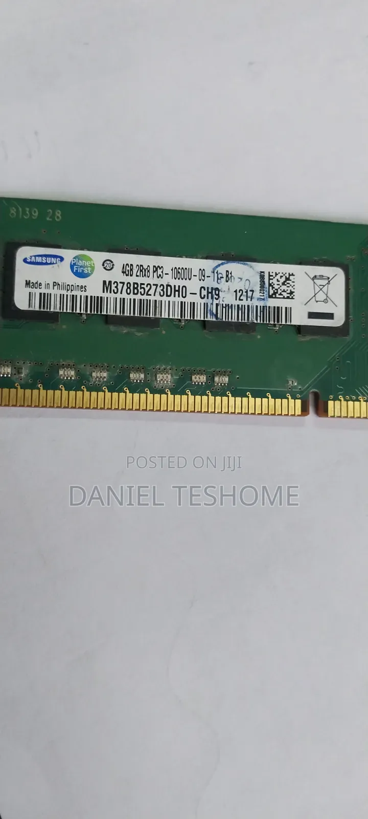 Ram for Desktop DDR 3 4 GB
