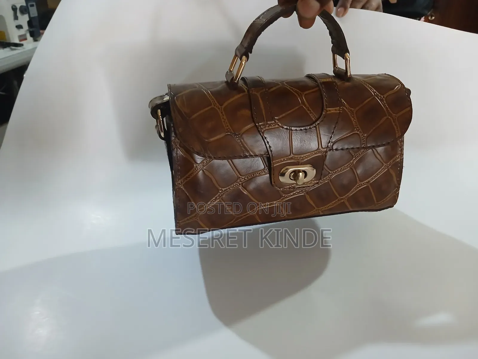 100% የኢትዮጵያ የተፈጥሮ ቆዳ የሴቶች ቦርሳ (Genuine Leather Handbag)