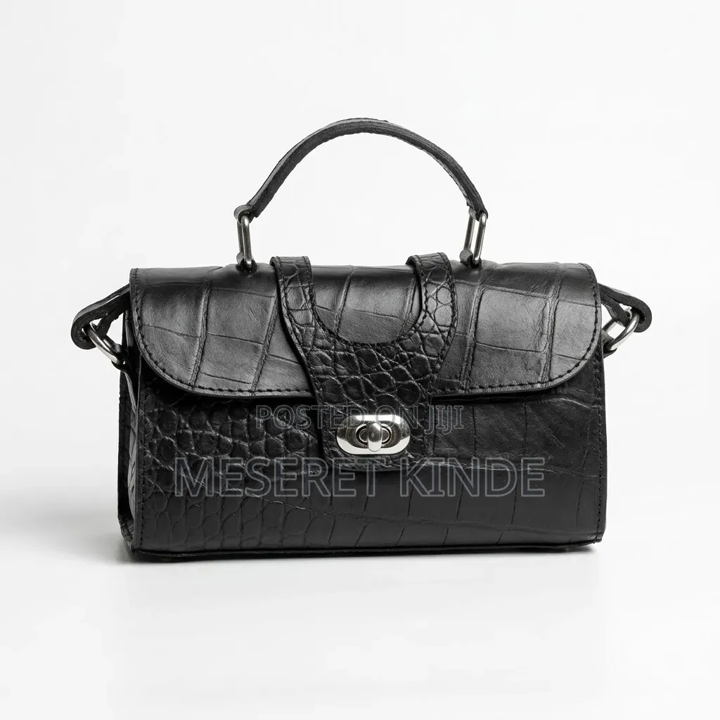 100% የኢትዮጵያ የተፈጥሮ ቆዳ የሴቶች ቦርሳ (Genuine Leather Handbag)