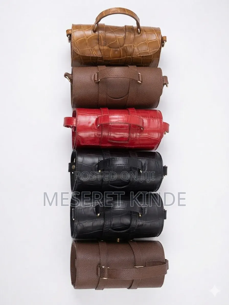 100% የኢትዮጵያ የተፈጥሮ ቆዳ የሴቶች ቦርሳ (Genuine Leather Handbag)