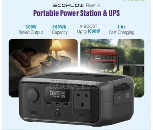 Ecoflow River 3 Portable Power Station | 245wh | 300w - 600w | Ups