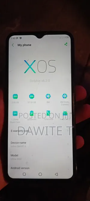Infinix Smart 6 32 GB Black