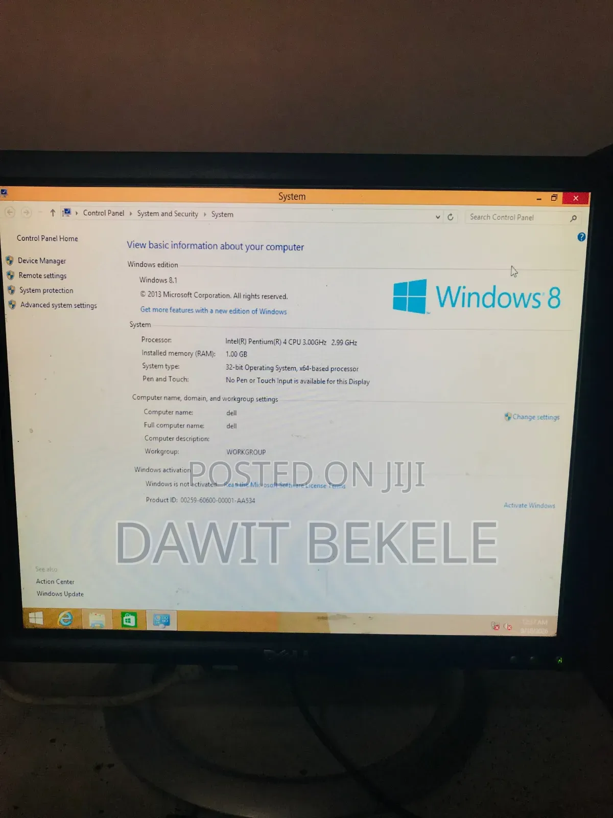 Desktop Computer Dell 1GB Intel Core 2 Duo HDD 128GB