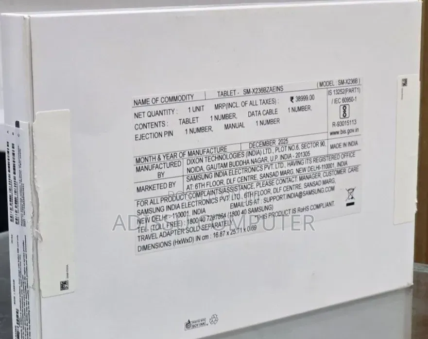 New Samsung Galaxy Tab A11 5G 128 GB Black