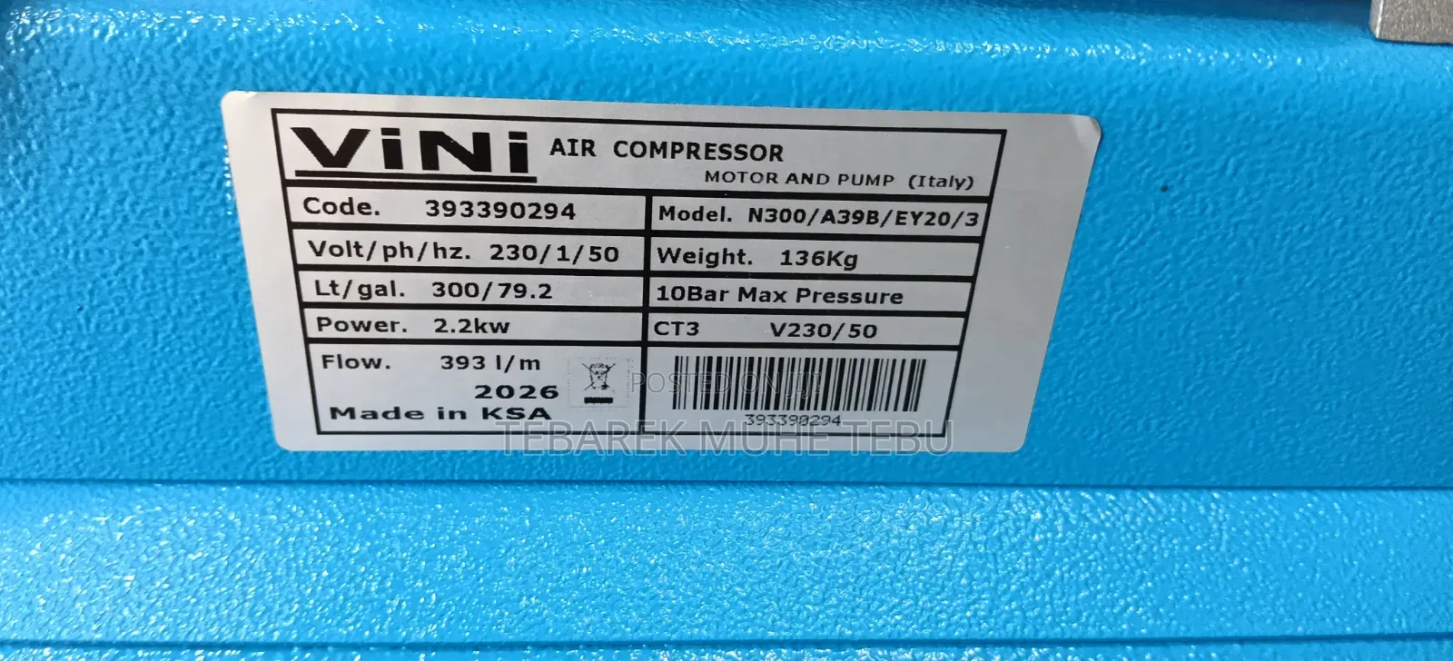 Air Compressor 300 Liter