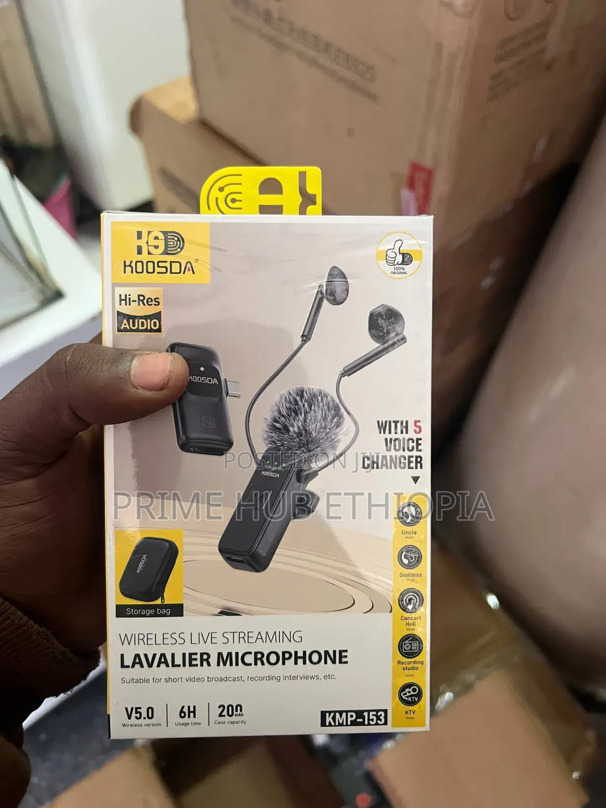 KOOSDA KMP-153 Wireless Live Streaming Lavalier Microphone