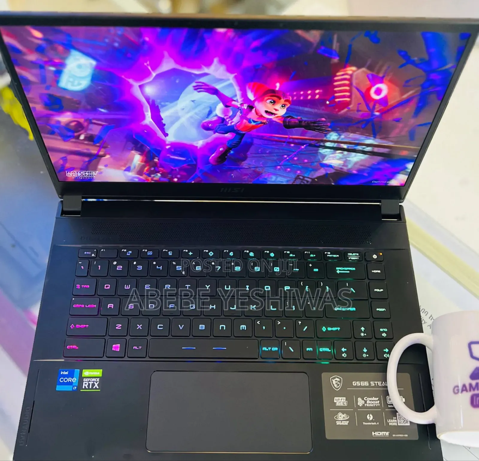New Laptop MSI GS66 Stealth 12UHS 16GB Intel Core i7 SSD 1T
