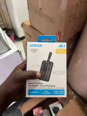Anker Zolo Power Bank 10,000mAh, 30W With Built-in USB-C Cable