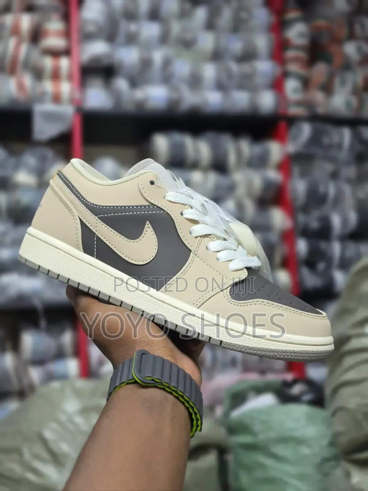 Jordan 1 Low SE "Enigma Stone/Pale Ivory" Unisex Fashion