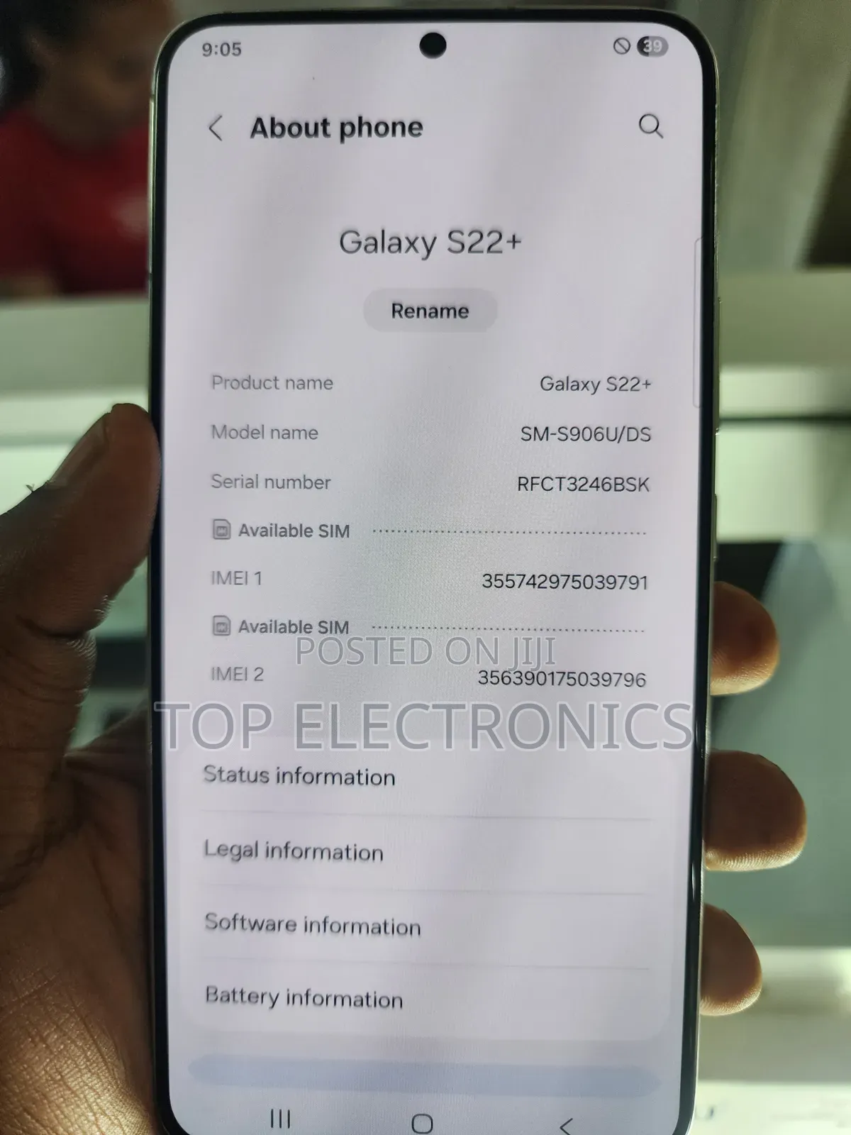 New Samsung Galaxy S22+ 5G 256 GB White