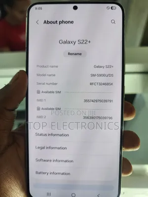 New Samsung Galaxy S22+ 5G 256 GB White