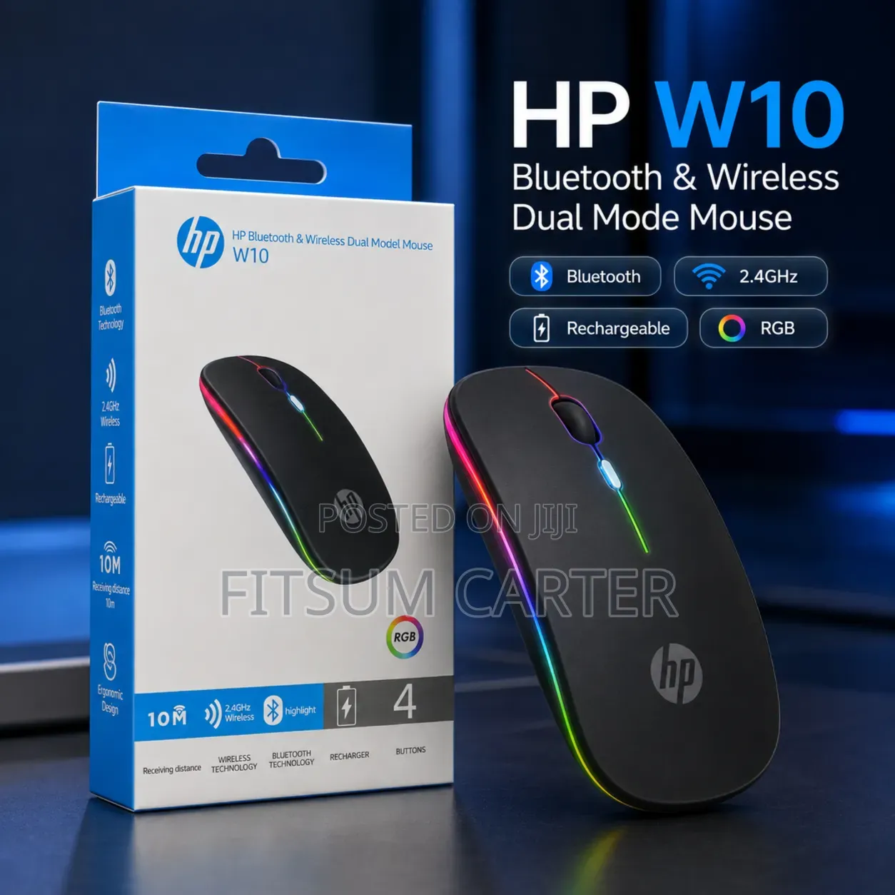 HP Dual-Mode Support Featuring Bluetooth and 2.4 GHz Wireless