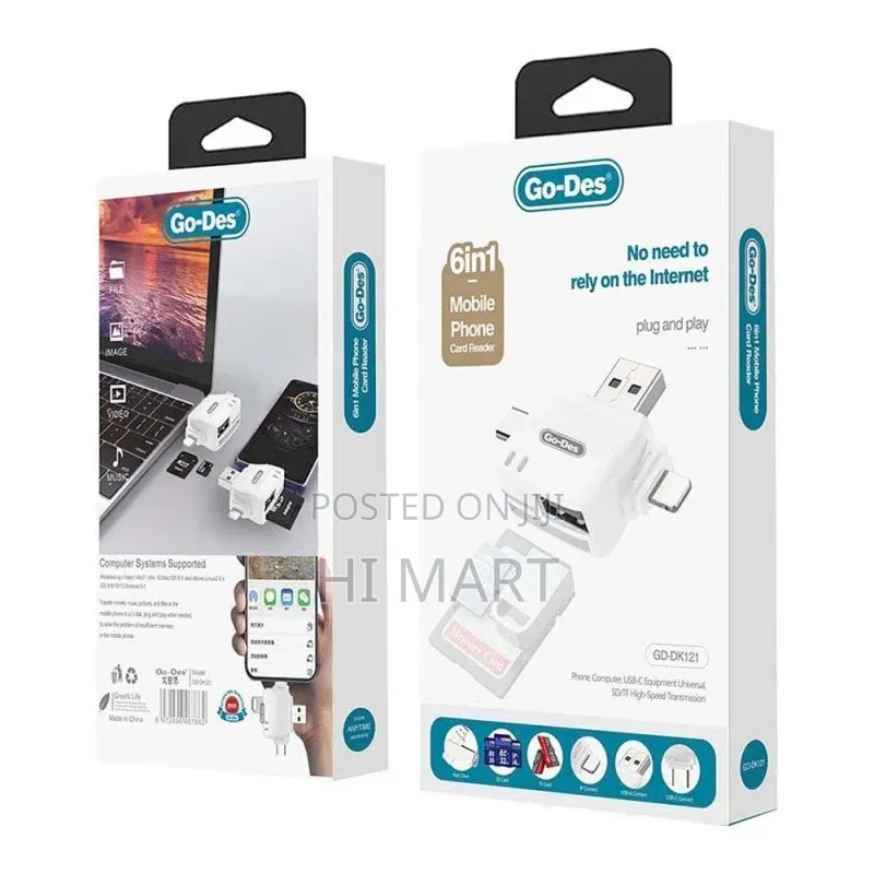 6in1 High Quality Card Reader