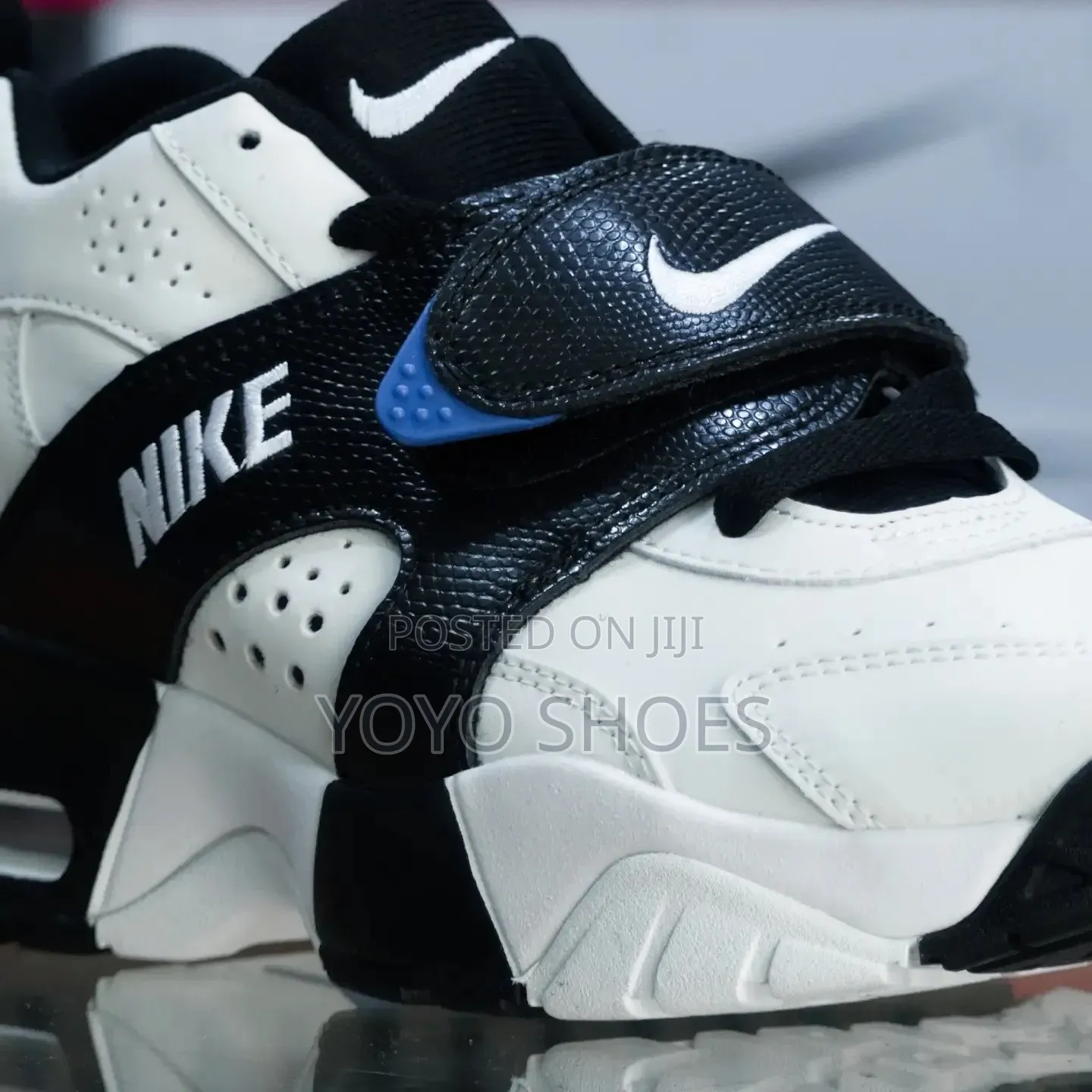 Nike Air Veer White, Black/ Blue Unisex Fashion Sneaker Shoes