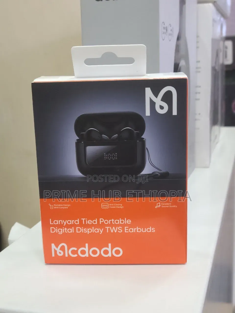 McDodo B04 Series Lanyard Tied Portable Digital Display TWS Earbuds