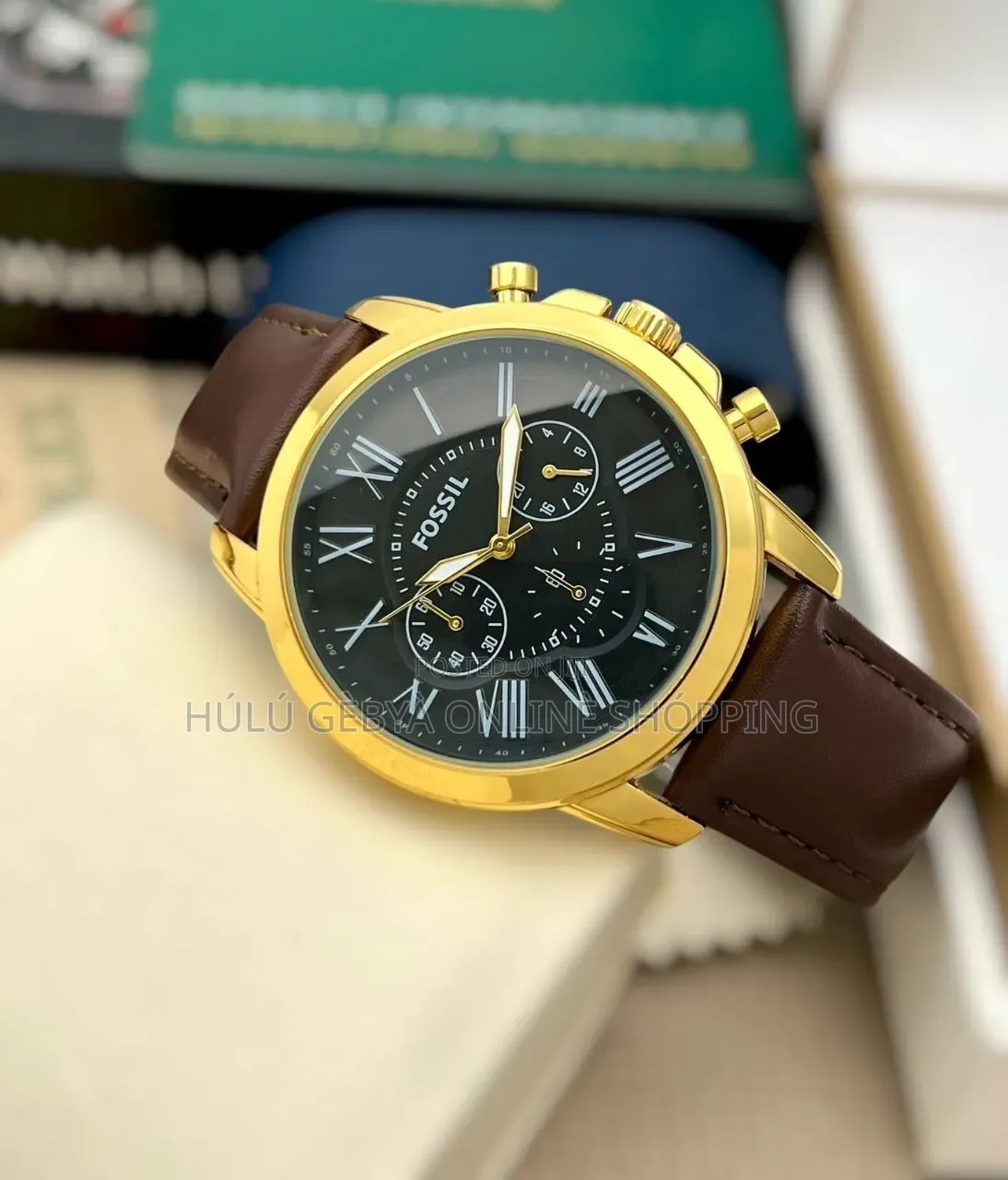 Fossil Grant Chronograph Leather Collection