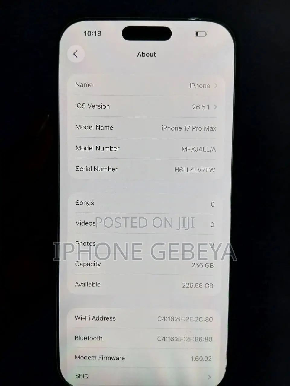 Apple iPhone 17 Pro Max 256 GB Blue