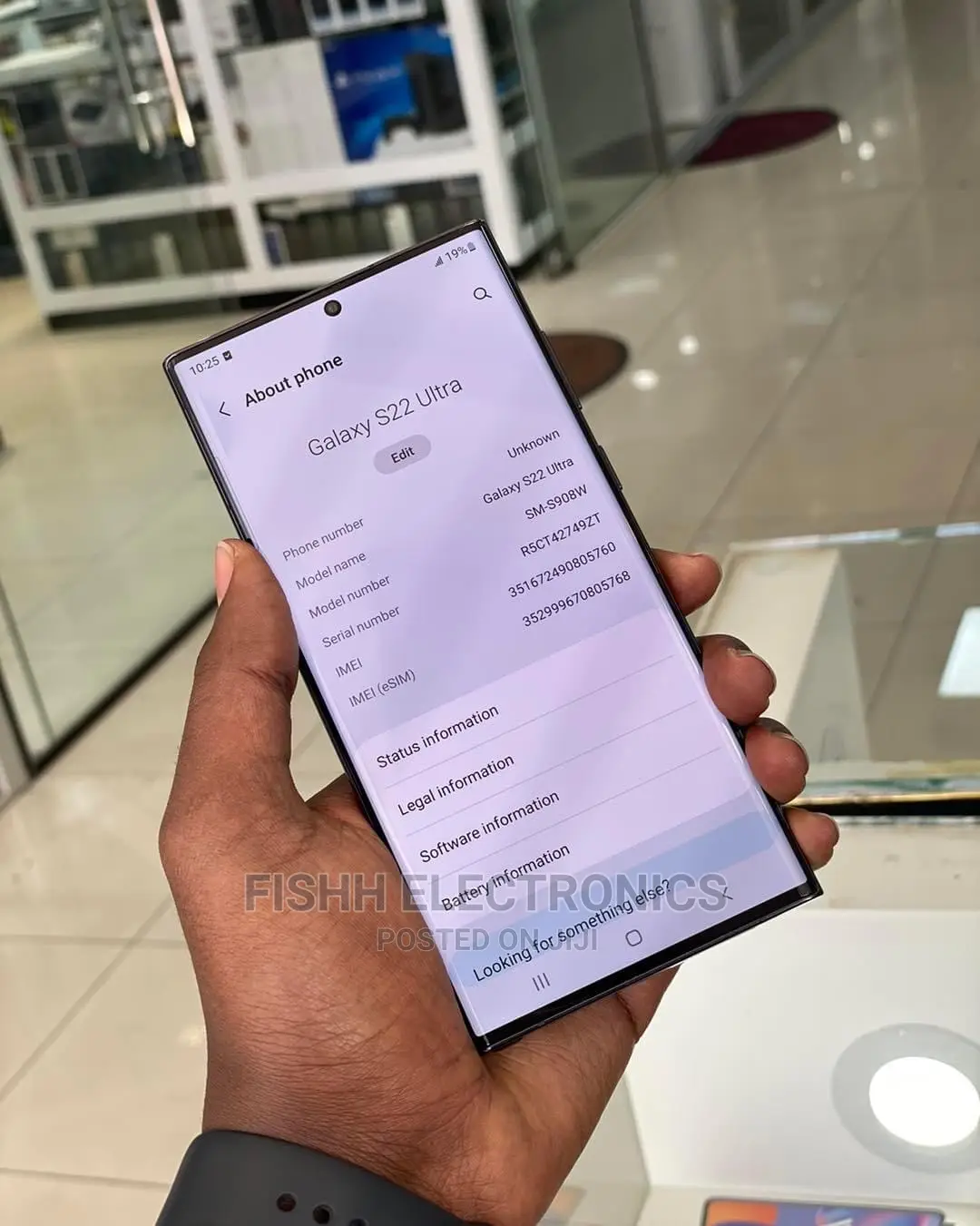 New Samsung Galaxy S22 Ultra 128 GB Black