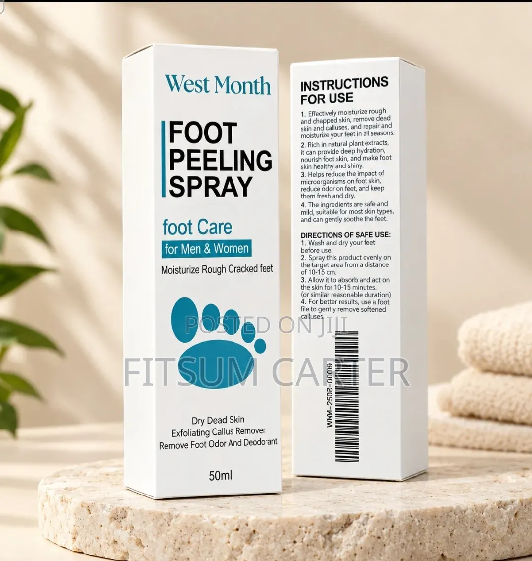 West Month Foot Peeling Spray የእግር ጠረንን መከላከል