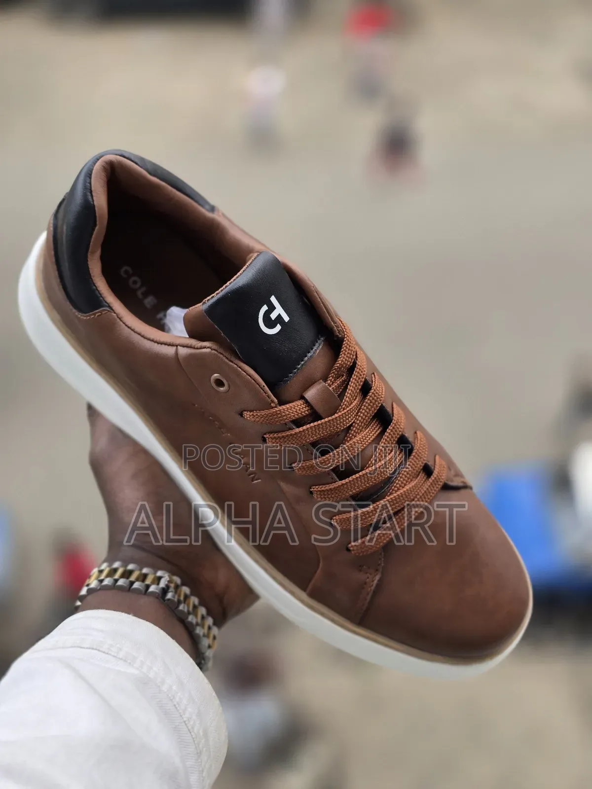 Cole Haan High Master Quality Black & White Brwion for Man's