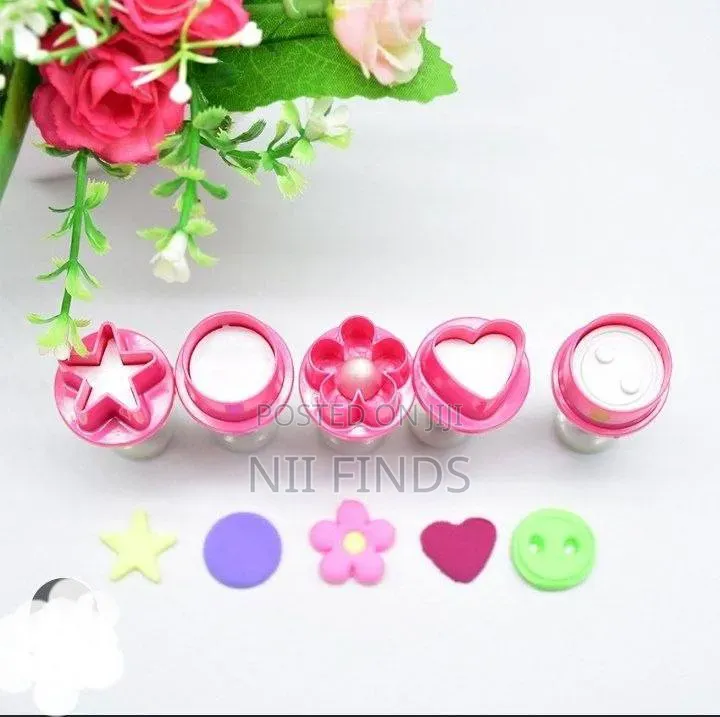 5 PCS Fondant Plunger Cutter