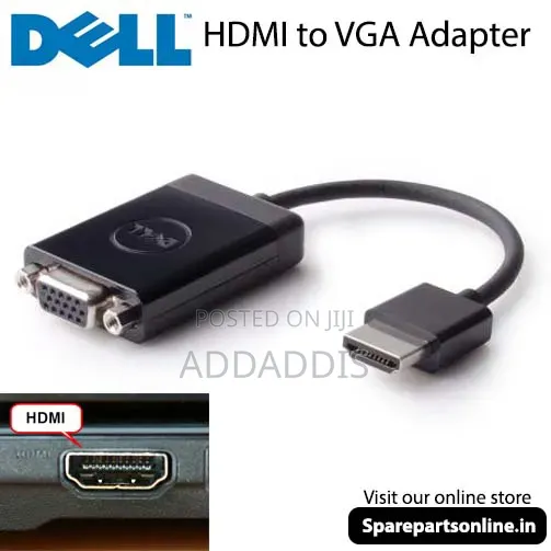 Original Dell HDMI to VGA Adapter