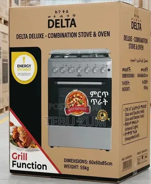 Original Delta Deluxe Combination Gas & Electric Oven Stove (60x60)