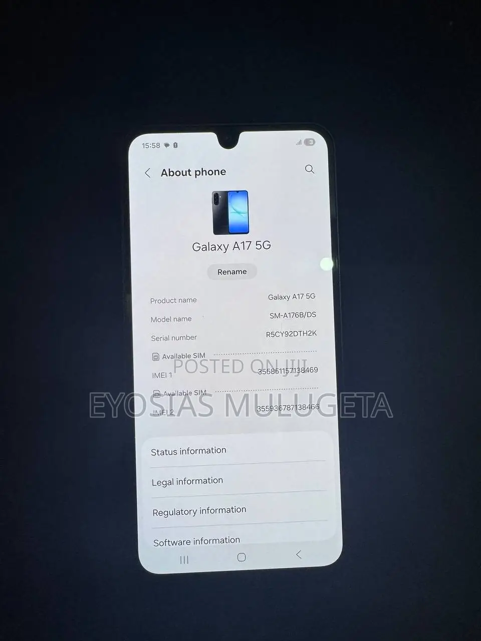 New Samsung Galaxy A17 5G 256 GB Black