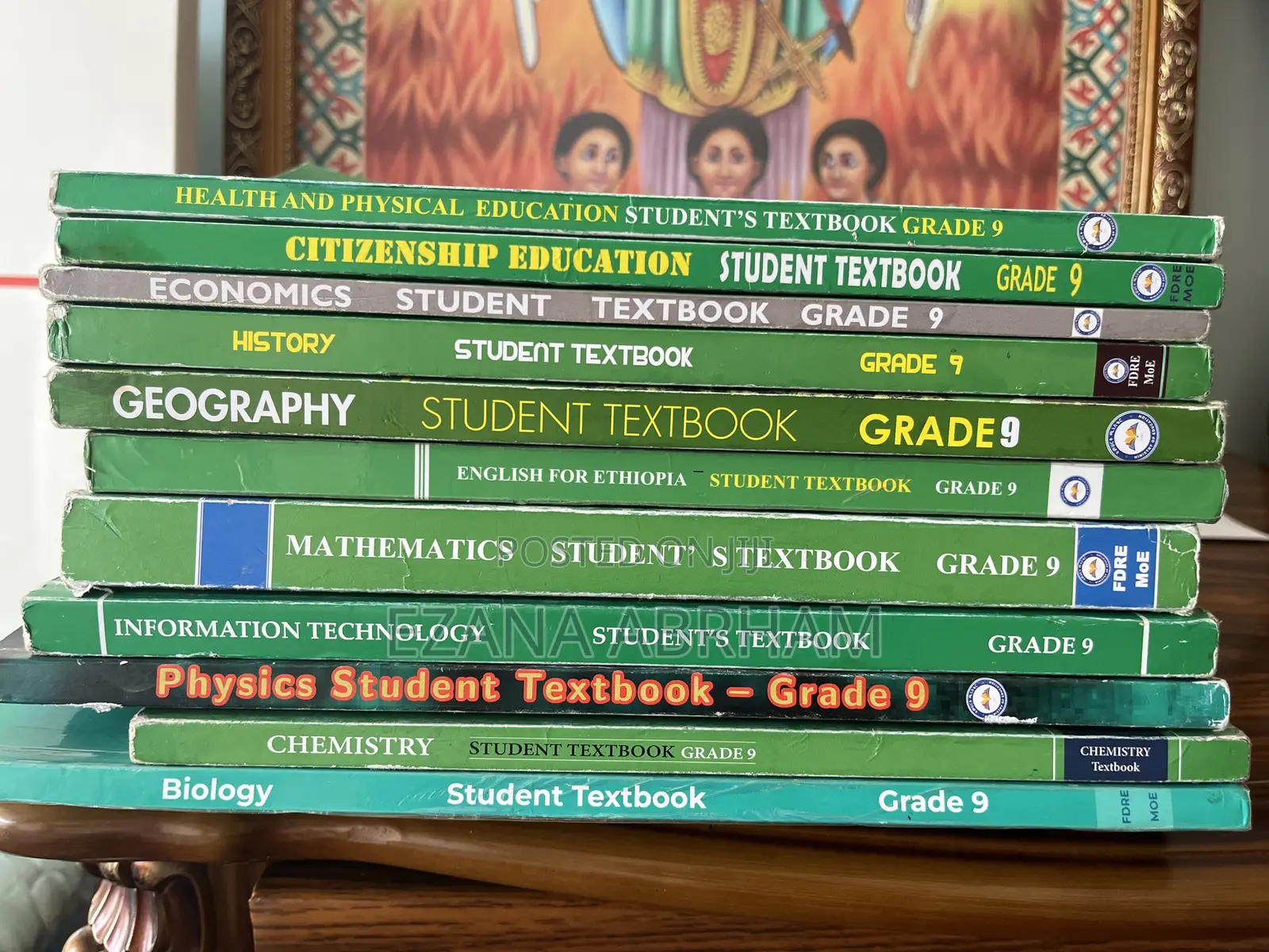 Grade 9 Students Textbook_11 Books Slightly Used