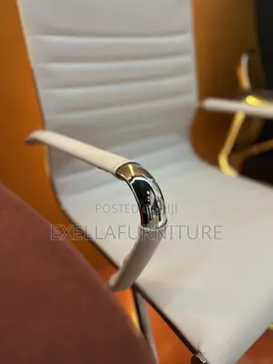Leather Office Guest Chair | Modern Metal Legs