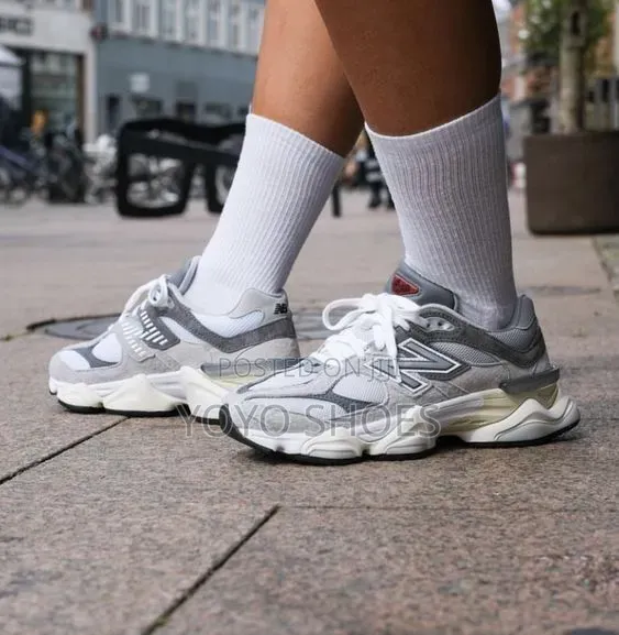 New Balance 9060 Grey/Off-White Unisex Fashion Sneaker Shoe