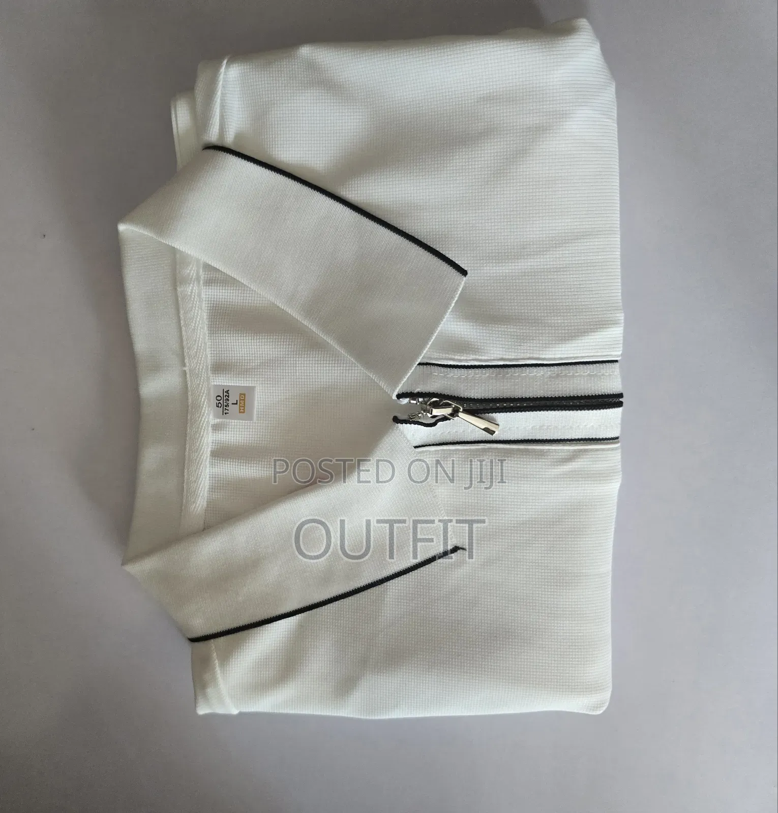 Textured Quarter Zip Polo Shirt