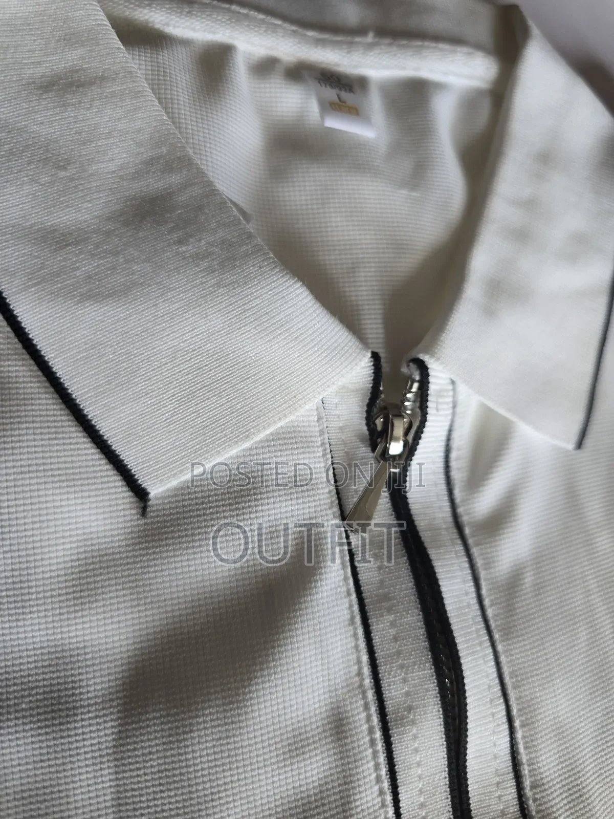 Textured Quarter Zip Polo Shirt