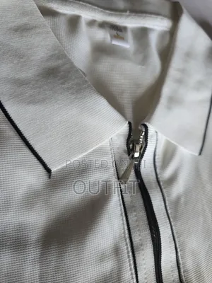 Textured Quarter Zip Polo Shirt
