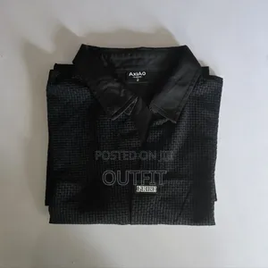 Textured Collared Button Up Shirt