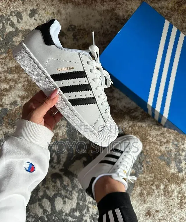 Adidas Superstar White/ Strip Black Lifestyle Unisex Fashion Sneaker