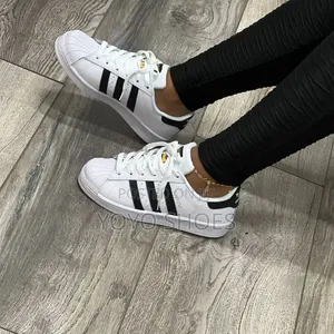 Adidas Superstar White/ Strip Black Lifestyle Unisex Fashion Sneaker