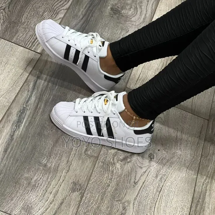 Adidas Superstar White/ Strip Black Lifestyle Unisex Fashion Sneaker