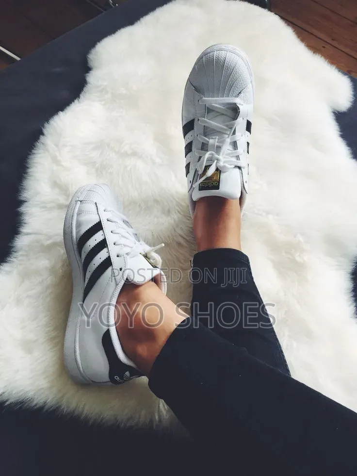Adidas Superstar White/ Strip Black Lifestyle Unisex Fashion Sneaker