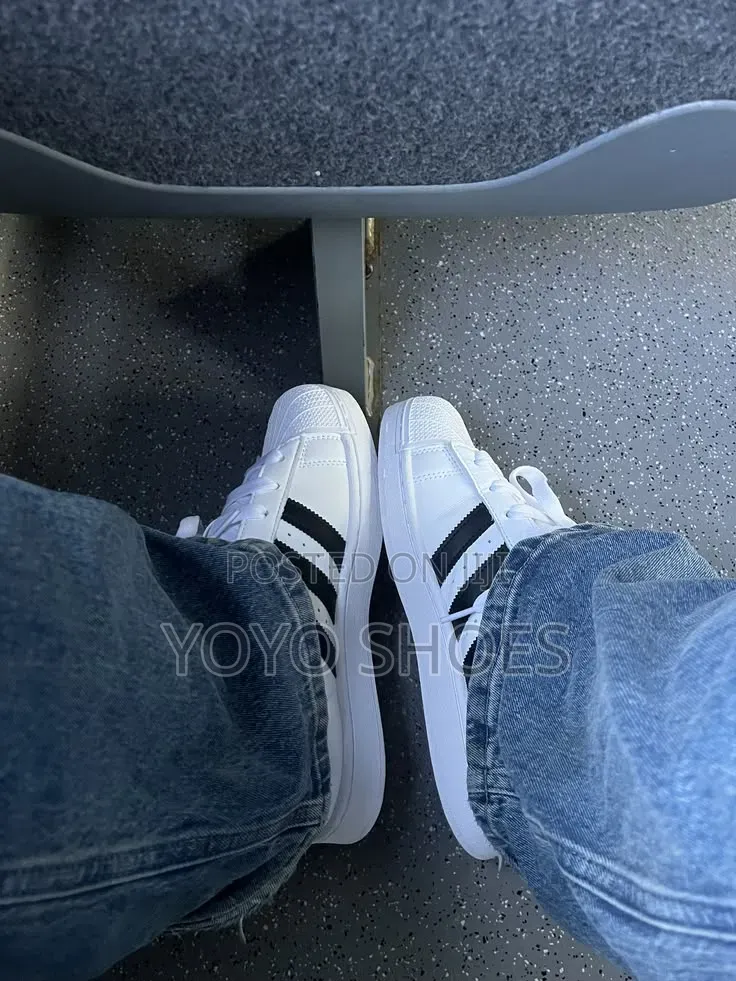 Adidas Superstar White/ Strip Black Lifestyle Unisex Fashion Sneaker