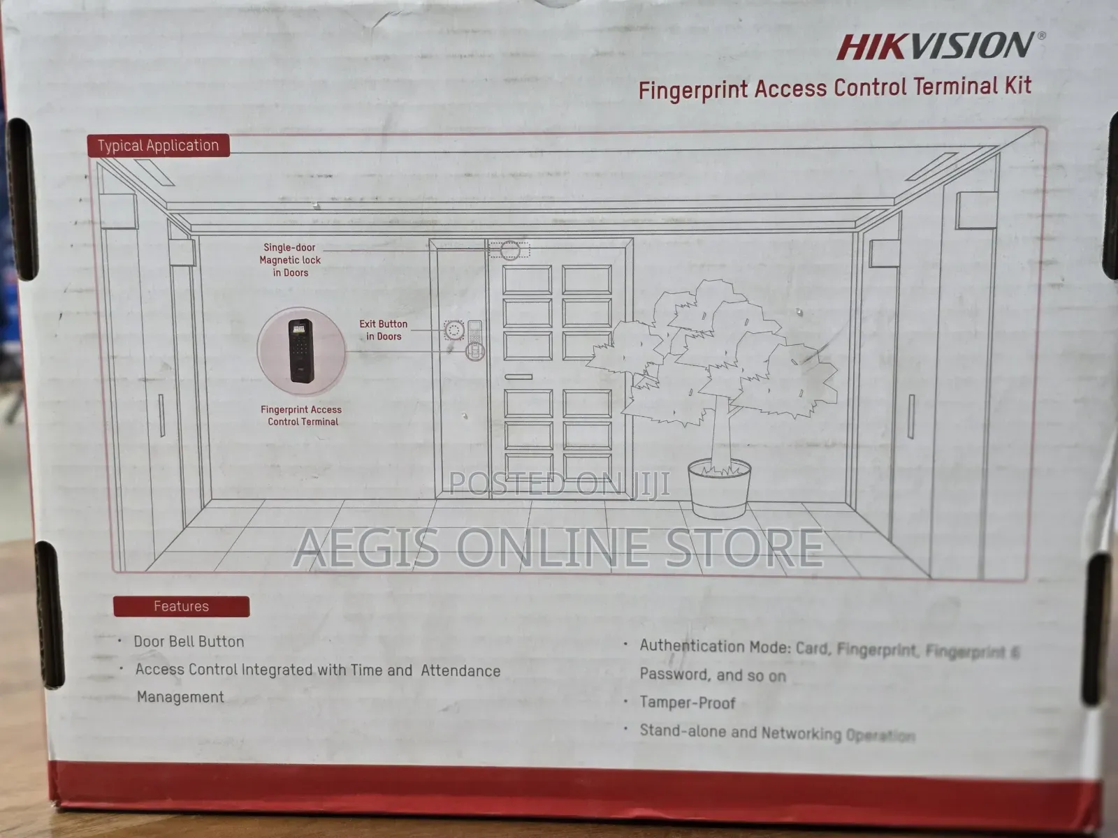 Hikvision DS-KAS261 Fingerprint Access Control Terminal Kit