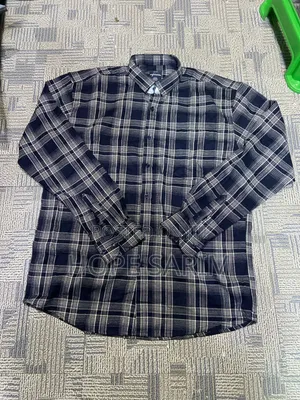 Angloiosman Navy Plaid Flannel Shirt