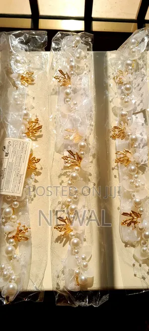 White Pearl Bendable Hair Bands Elegant & Beautiful