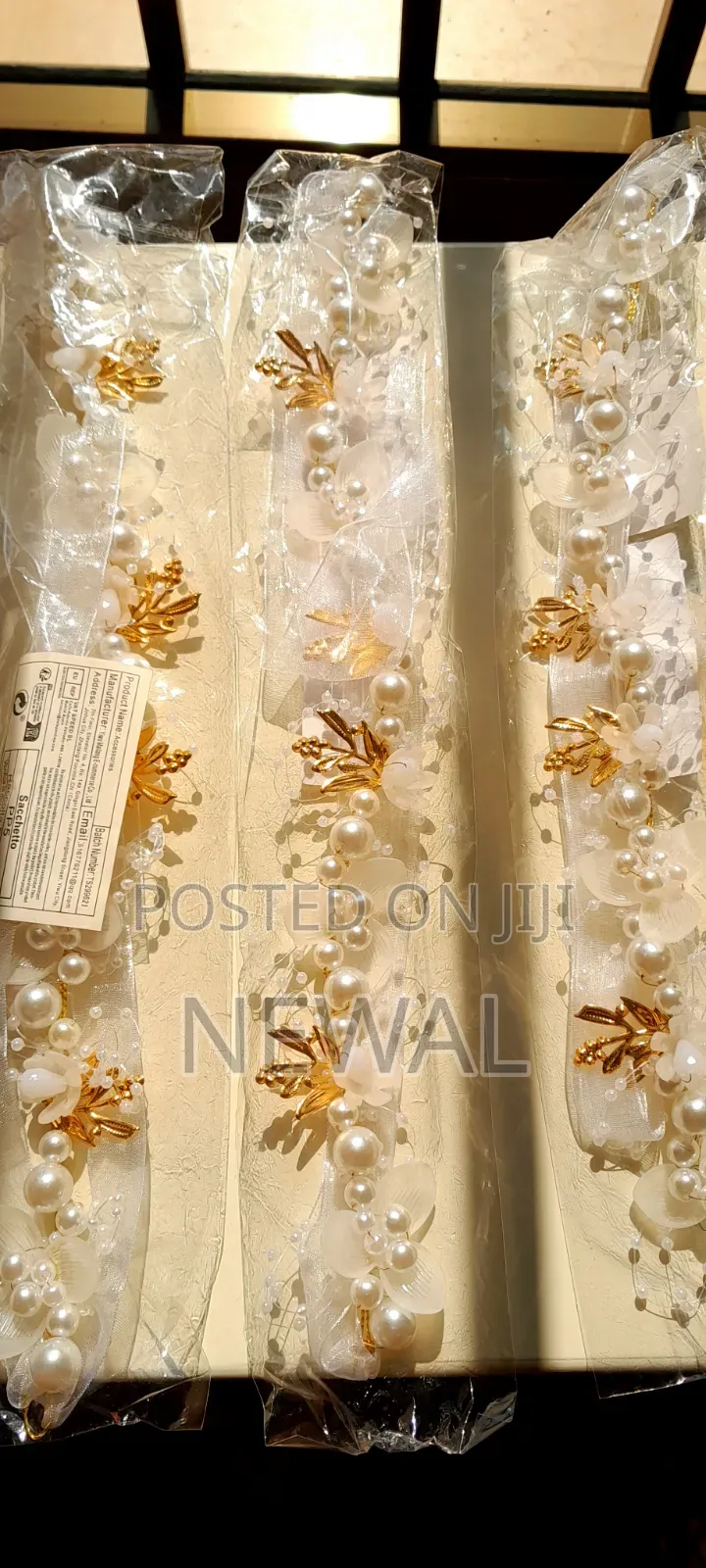 White Pearl Bendable Hair Bands Elegant & Beautiful
